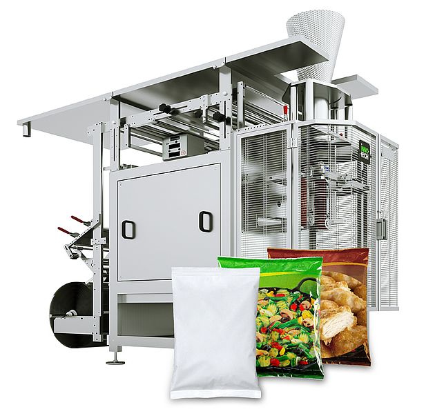 ROVEMA REVO 3800 para el sector de los alimentos congelados sector y el envasado de productos frescos. 