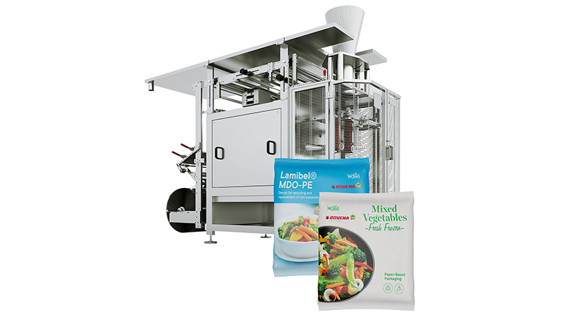 ROVEMA REVO 3800 for the frozen food industry and for packaging fresh products. 