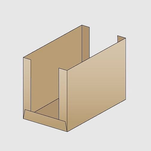 Endverpackung Typ offenes Tray