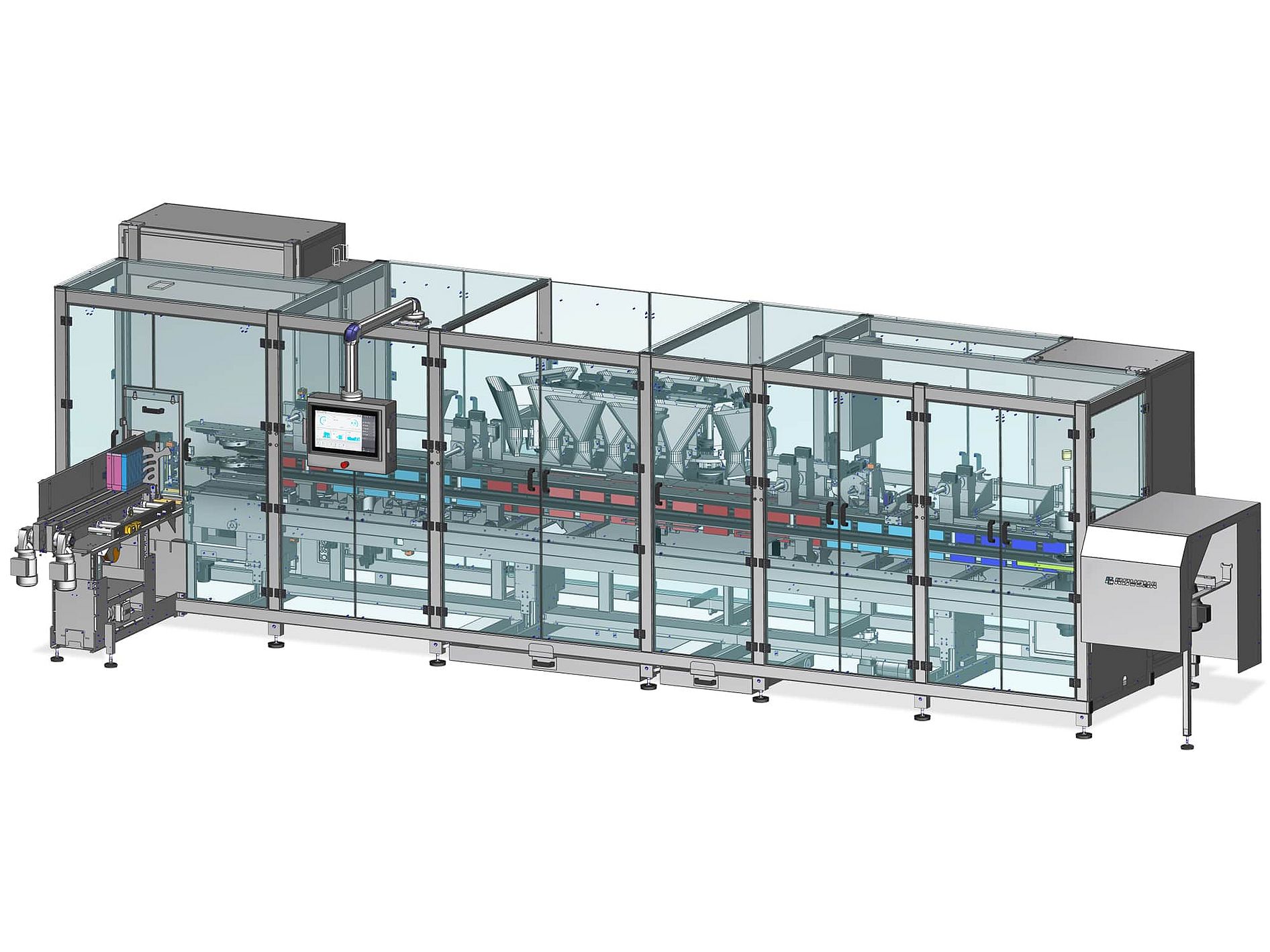 3D Darstellung von von Kartoniermaschine CMV Direktbefüllung