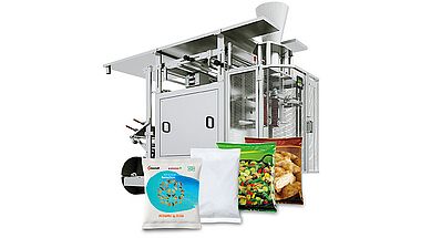 Maschinenbild Verpackungsmaschine REVO für gefrorene Lebensmittel