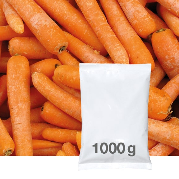 Frische Karotten in 1000g Beutel verpacken