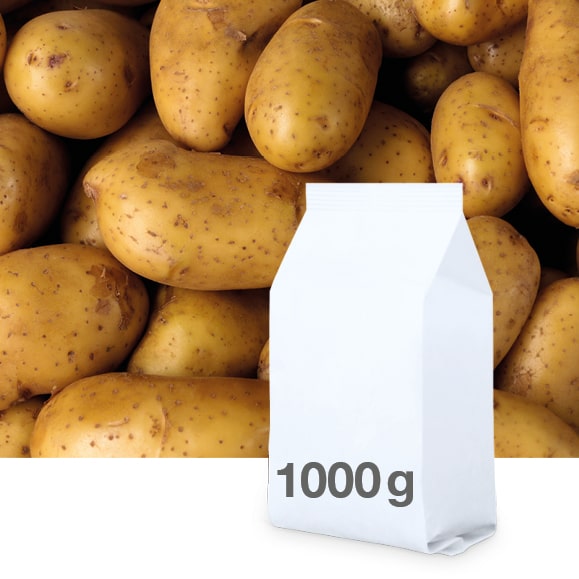 Frische Kartoffeln in 1000g Beutel verpacken
