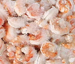 Packgut gefrorene Shrimps Tiefgekühlte Shrimps verpacken